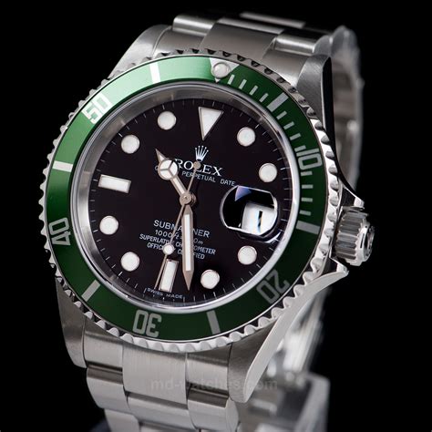 rolex gren bezel submariner|rolex submariner value chart.